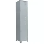 Roupeiro de Aço Locker 2 Portas Academia Vestiário Cinza